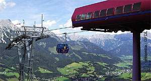 Leogang in Salzburg (Austria).