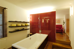 Tasteful rooms at suites in Salzburg's city centre.