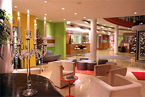 Entrance area of the modern 4-star hotel